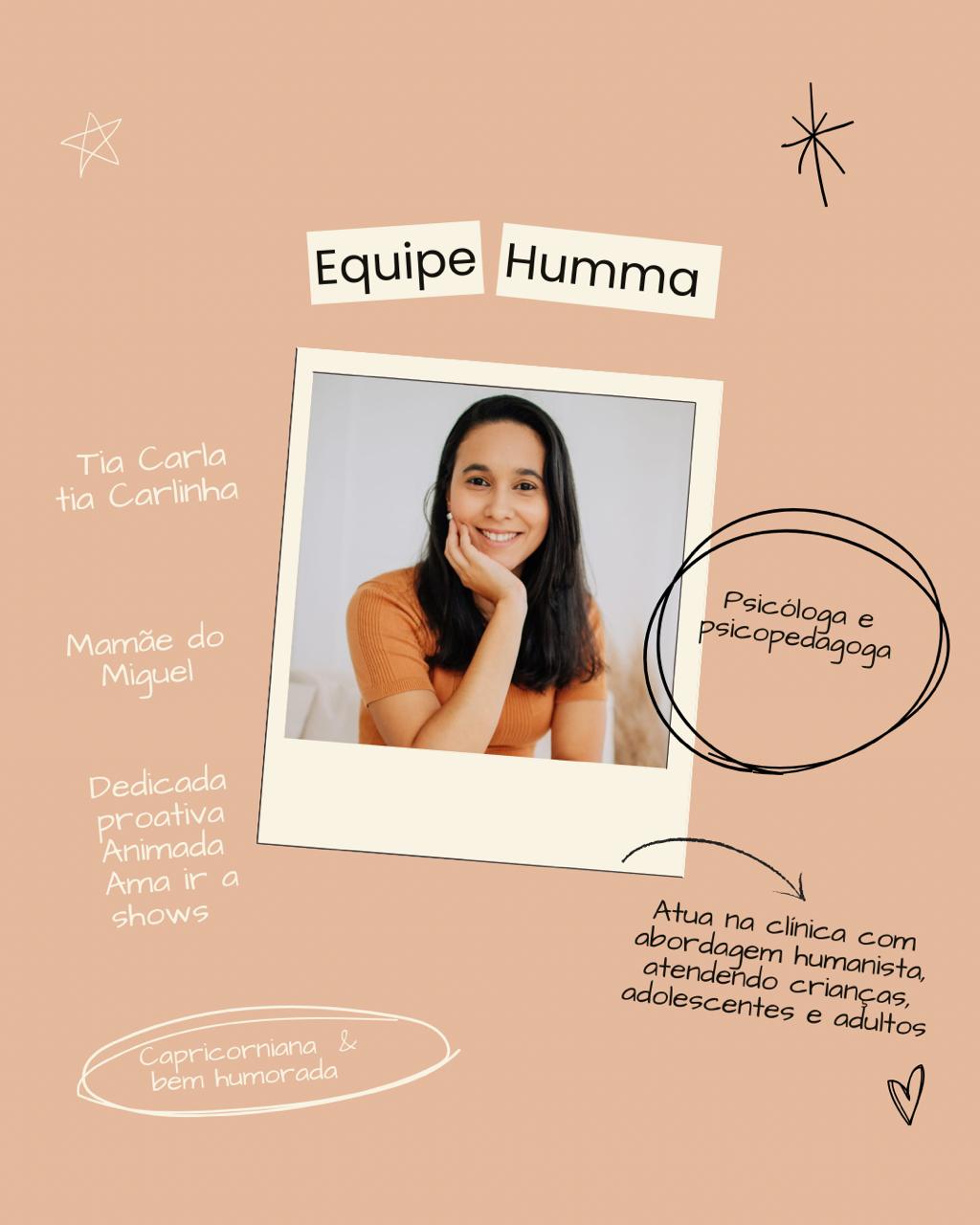 Carla, psicóloga e psicopedagoga
