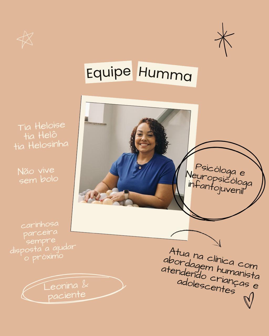 Heloise, psicóloga e neuropsicóloga infantojuvenil